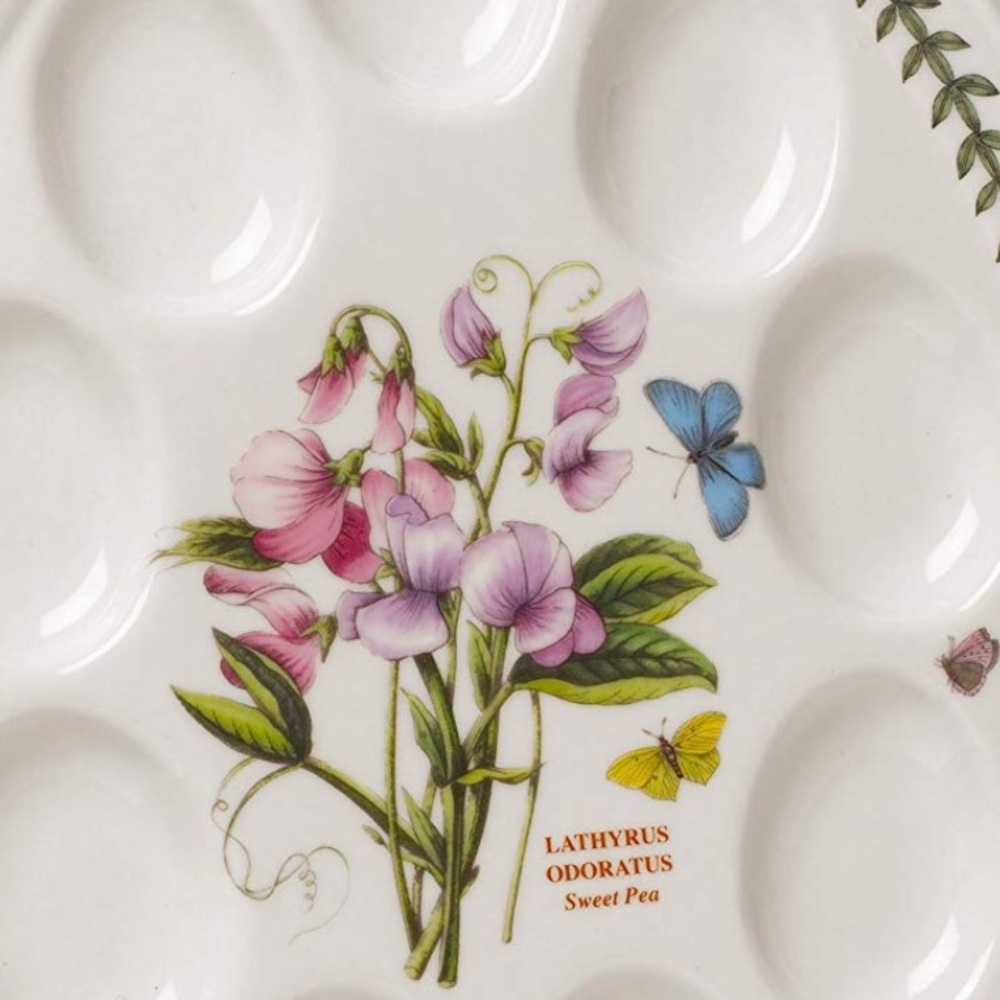 Portmeirion Botanical Gardens Deviled Egg dish NIB - Picture 2 of 8